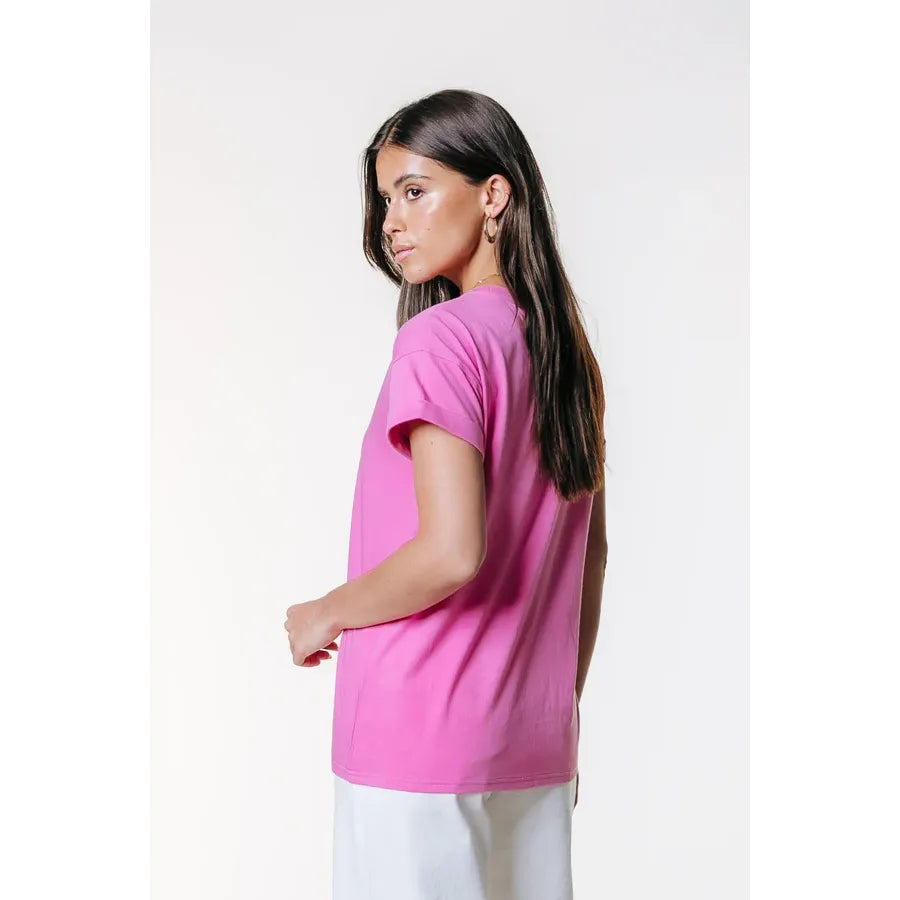 Colourful Rebel Uni Logo T-Shirt - light pink