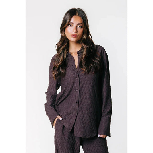 Colourful Rebel Talia Structure Bluse -braun