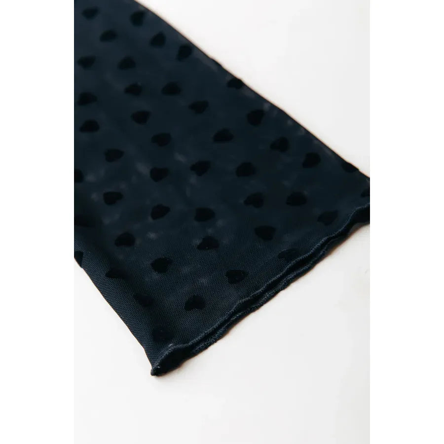 Colourful Rebel Neyo Hearts Mesh Shirt - black