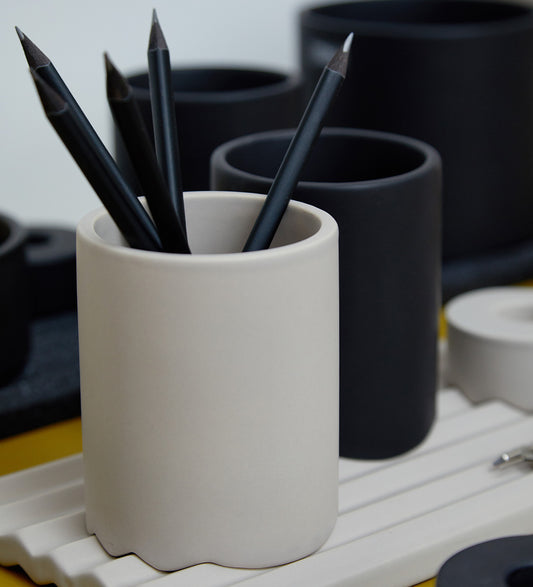 Lübech Living Wave pen holder - light brown