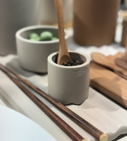 Lübech Living Set of 2 Wave egg cups - light brown