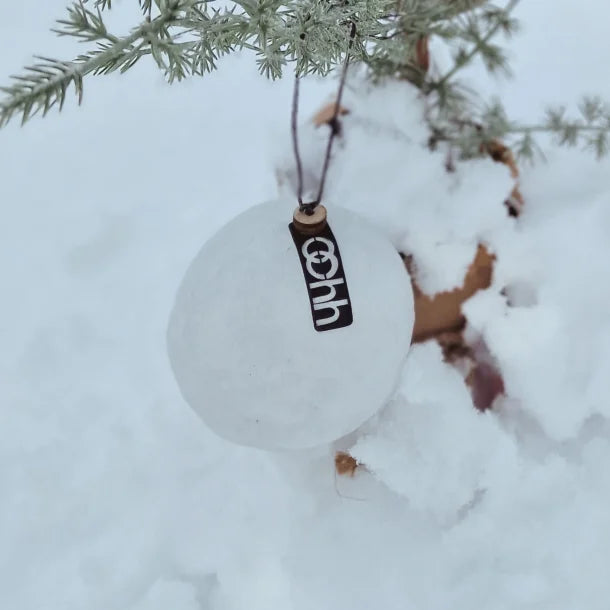 Lübech Living Weihnachtsbaumkugel -weiß-