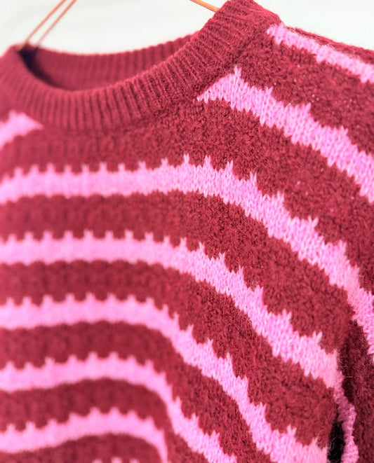 Strickpullover -beere