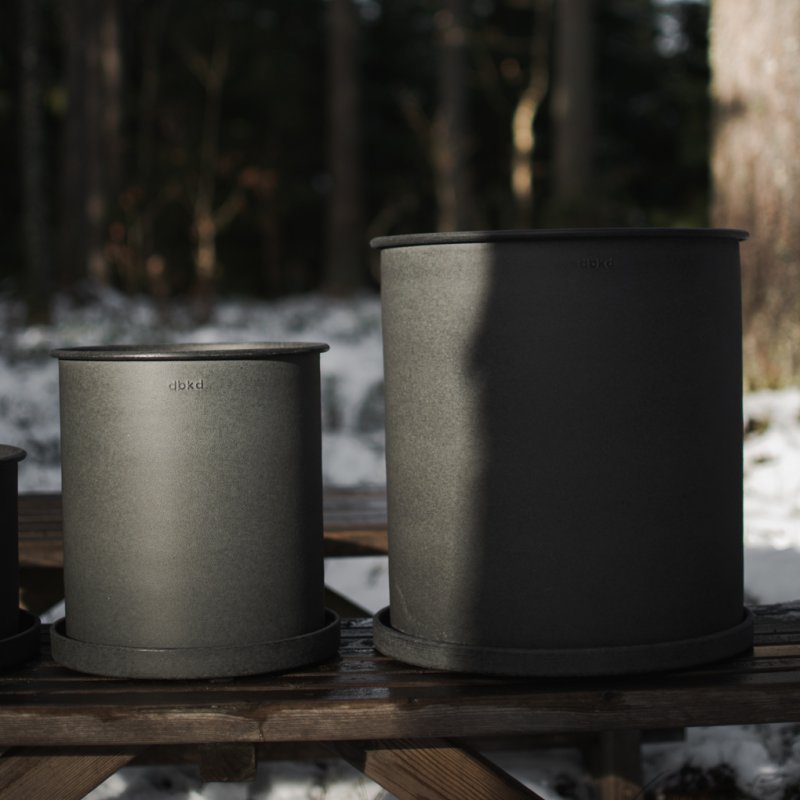 Übertopf/ Plant Pot large- schwarz -40cm