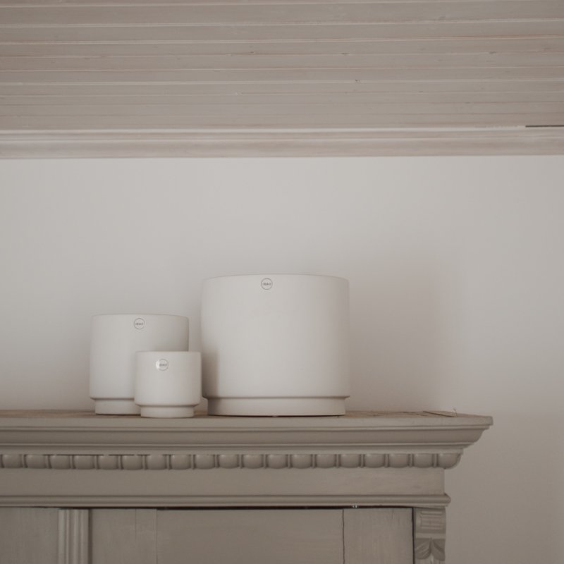 DBKD Solid/ Blumentopf - white