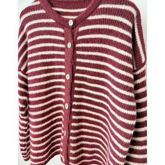 Strickjacke "BerryCream" -bordeaux