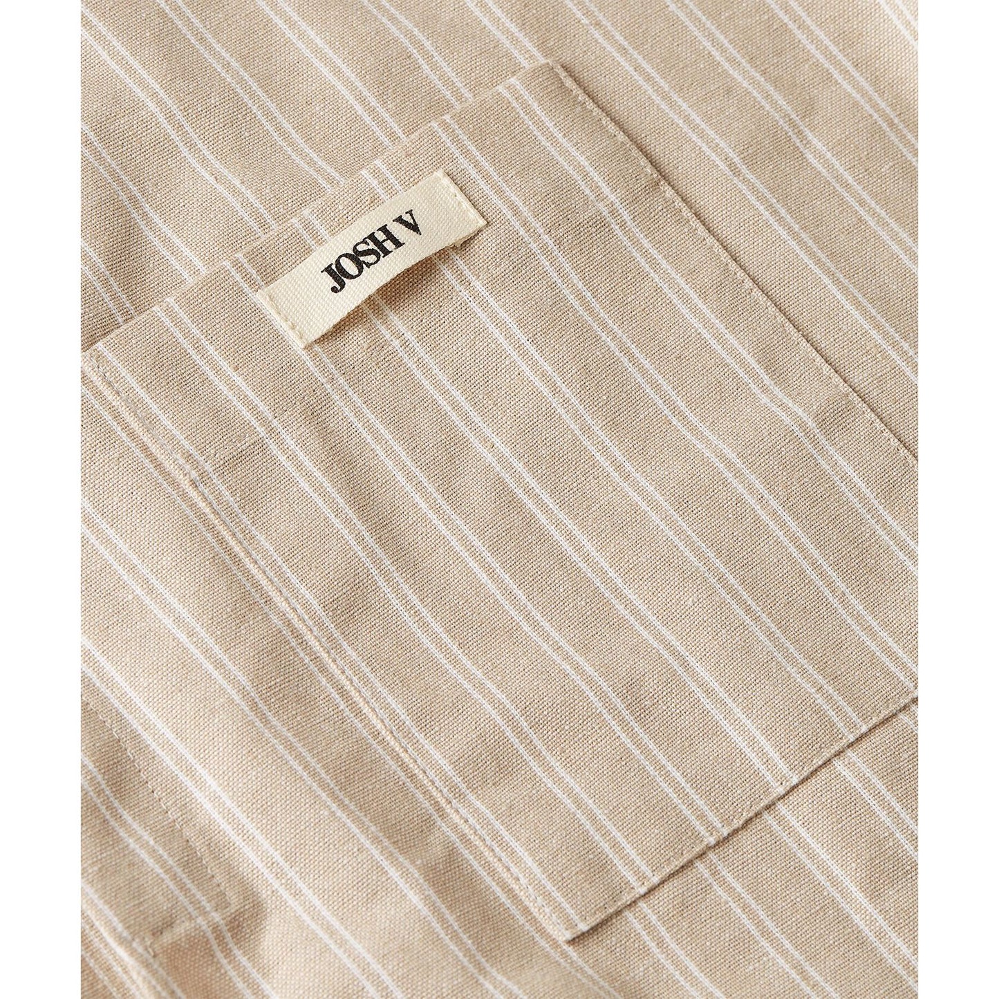 JOSH V BANKS Relaxed Cropped Bluse - stone stripe