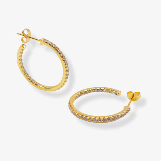 Glam & Glory Big Lilly Hoop Ohrringe -gold-