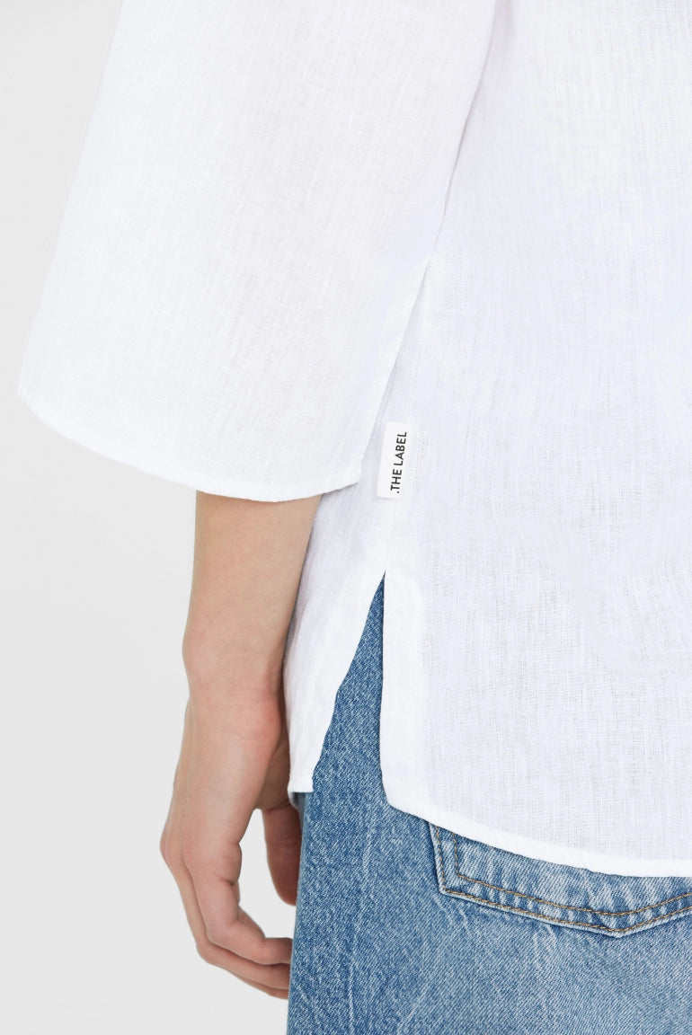 Senses. the label Bluse mit Stehkragen - opticwhite