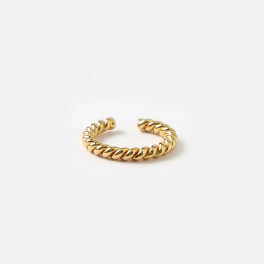 Glam & Glory Braided Earcuff -gold-