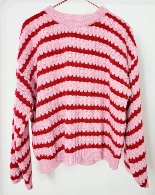 Strickpullover -rosa