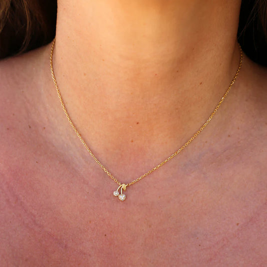 Glam & Glory Cherry Kette -gold-