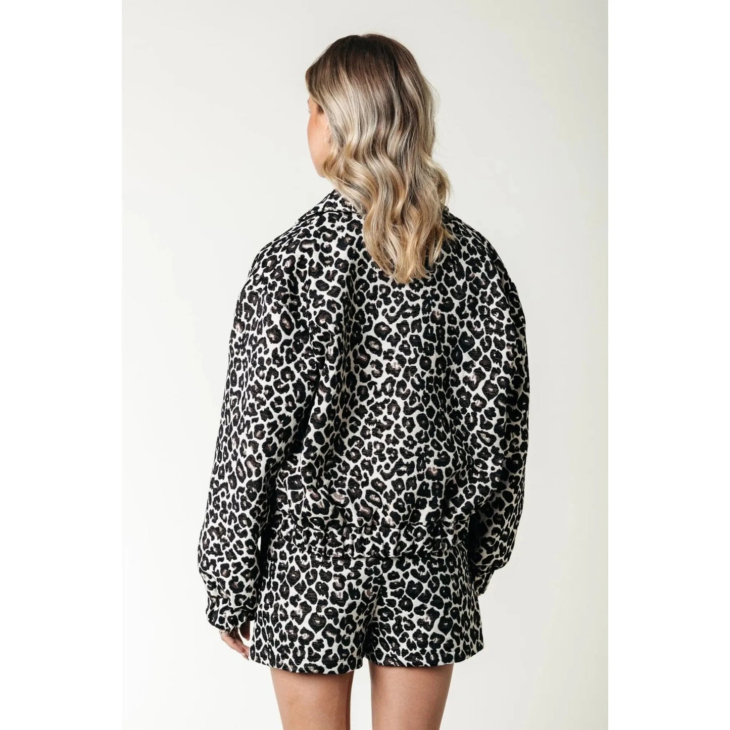 Colourful Rebel Bente Leopard Bomber Jacke -braun-