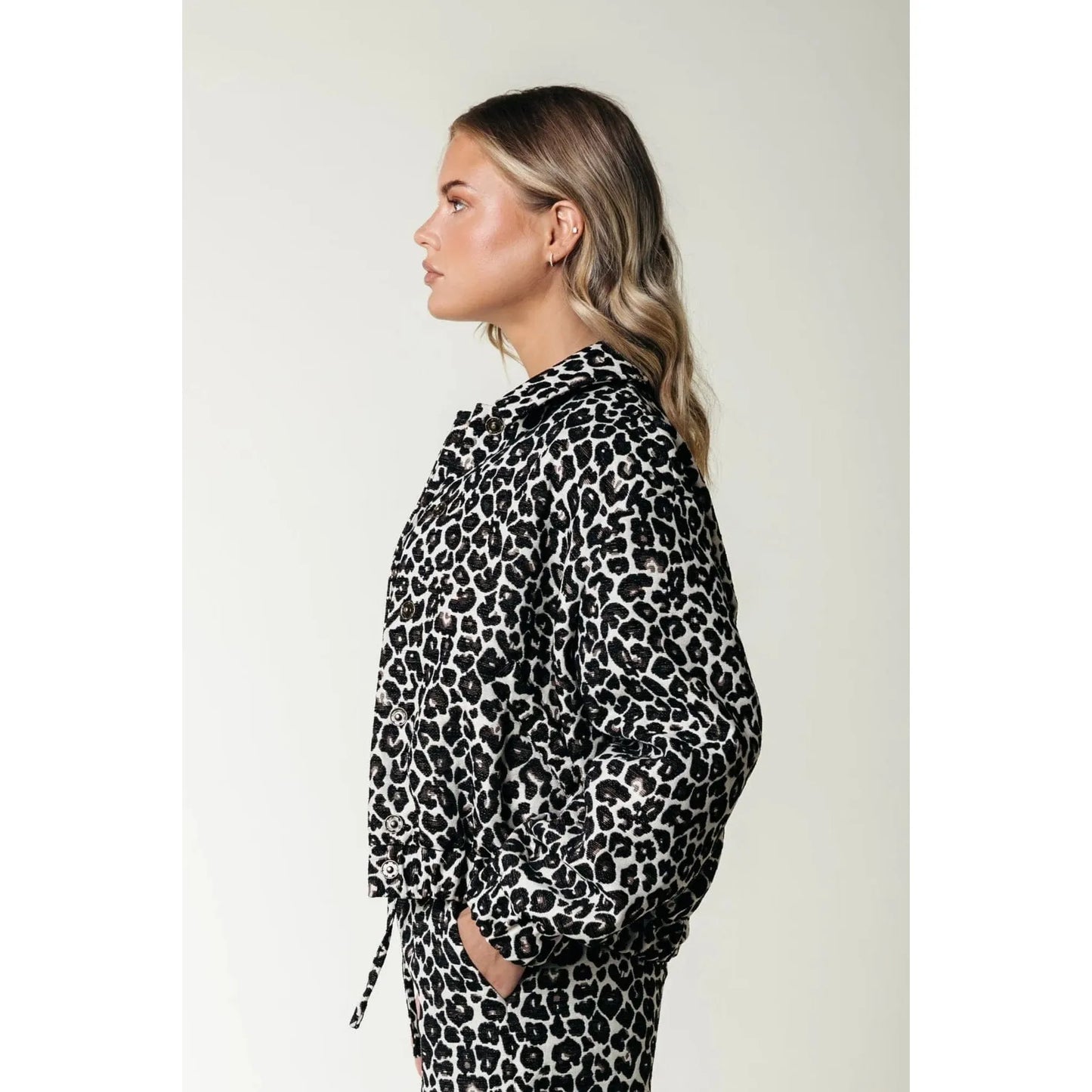 Colourful Rebel Bente Leopard Bomber Jacke -braun-