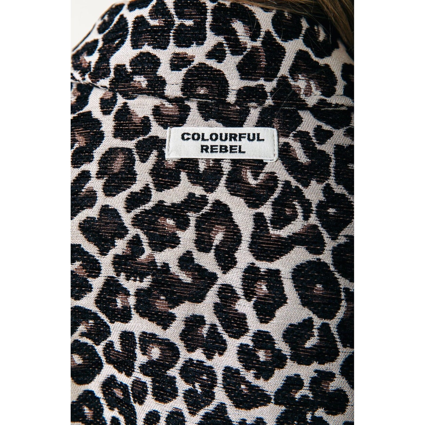 Colourful Rebel Bente Leopard Bomber Jacke -braun-