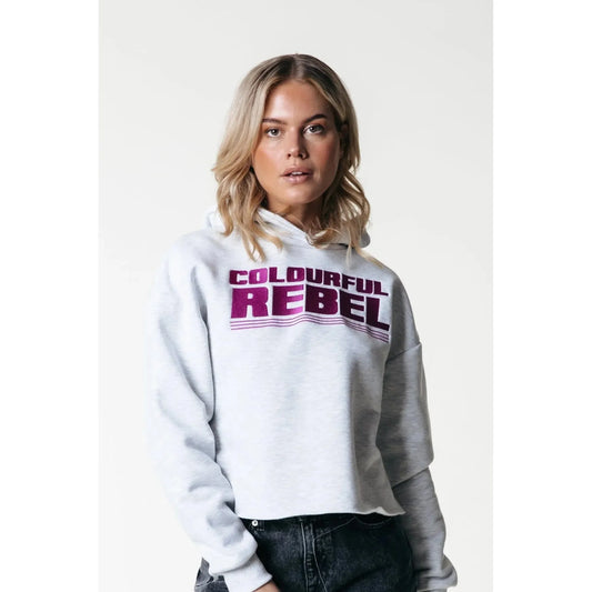 Colourful Rebel Kapuzenpullover -grau meliert-