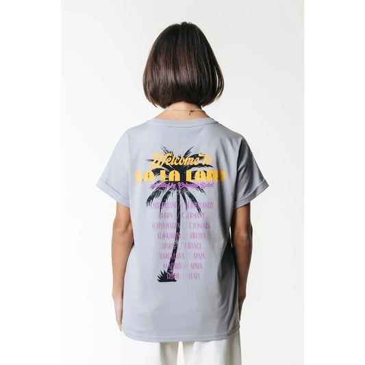Colourful Rebel "LA LA LAND"-T-Shirt -light grey