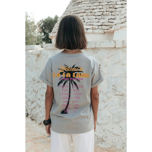 Colourful Rebel "LA LA LAND"-T-Shirt -light grey
