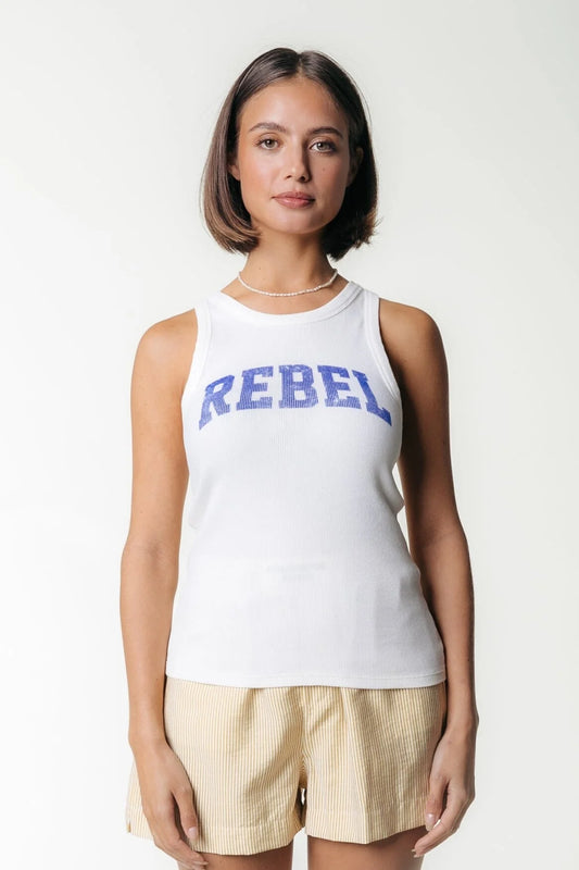 Colourful Rebel Sachi Rebel Rib Top -off white-