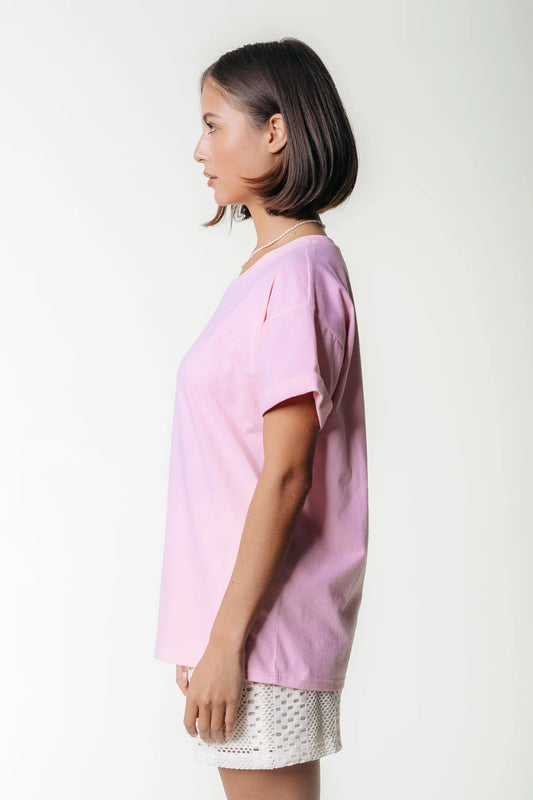 Colourful Rebel T-Shirt Uni-Logo -frisches pink-