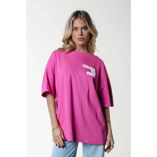Colourful Rebel Wave Puff Oversize T-Shirt