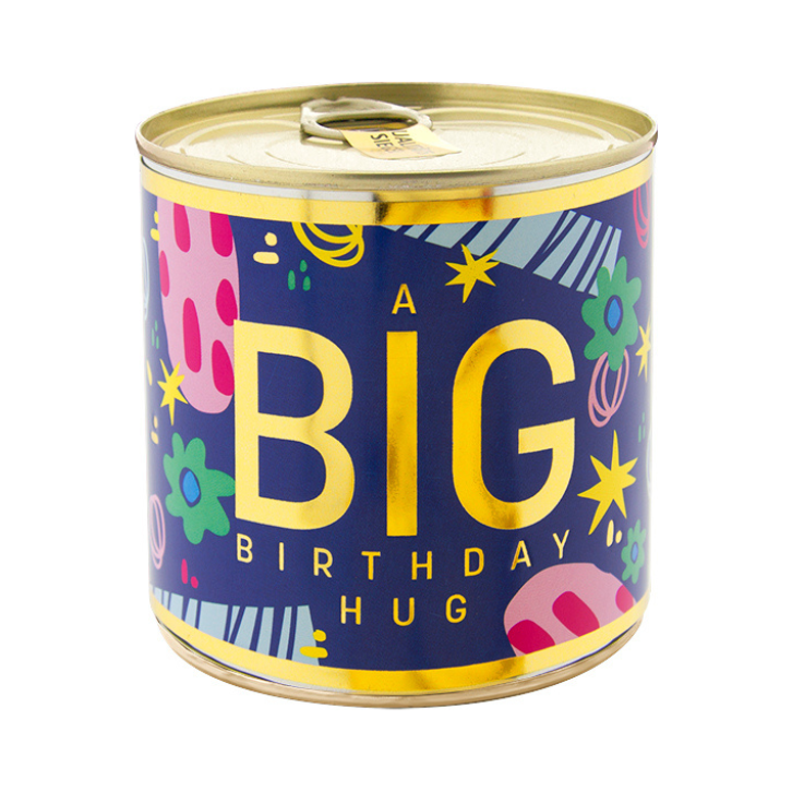 Cancake "A BIG Birthday Hug" blue Marmor