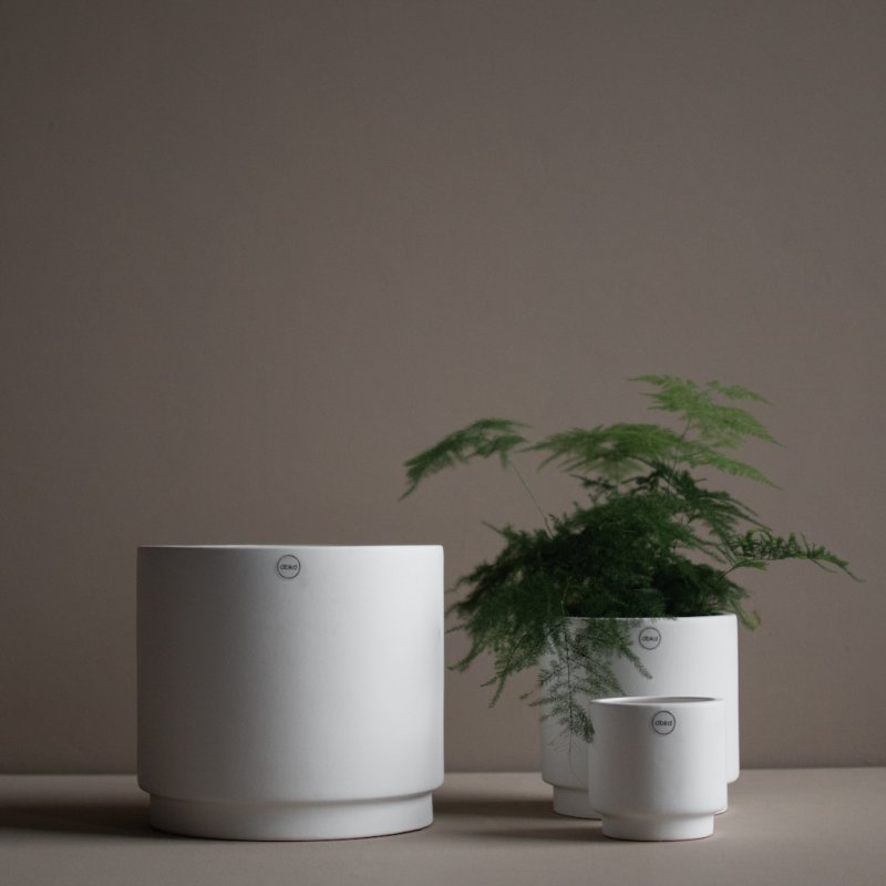 DBKD Solid/ Blumentopf - white