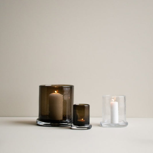 DBKD Bubble/ Kerzenglas large - brown