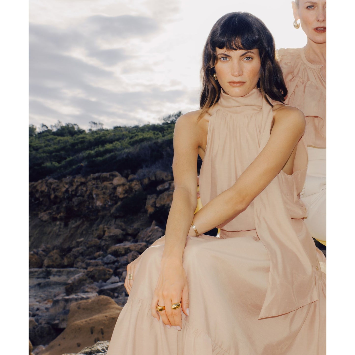 JOSH V ELARA Maxikleid in Regular Fit - dusty pink