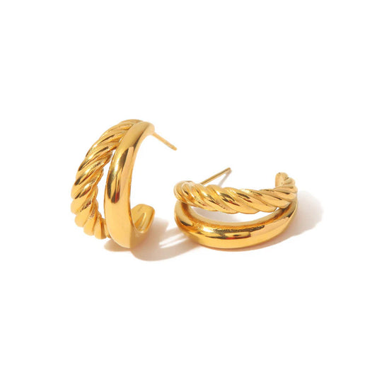Glam & Glory Florence Hoop -gold-