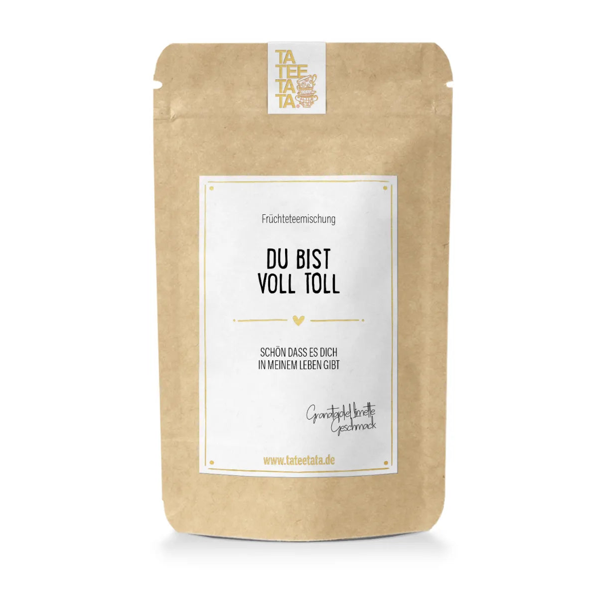 Du bist voll toll | L 90g Früchteteemischung | Granatapfel Limette Geschmack