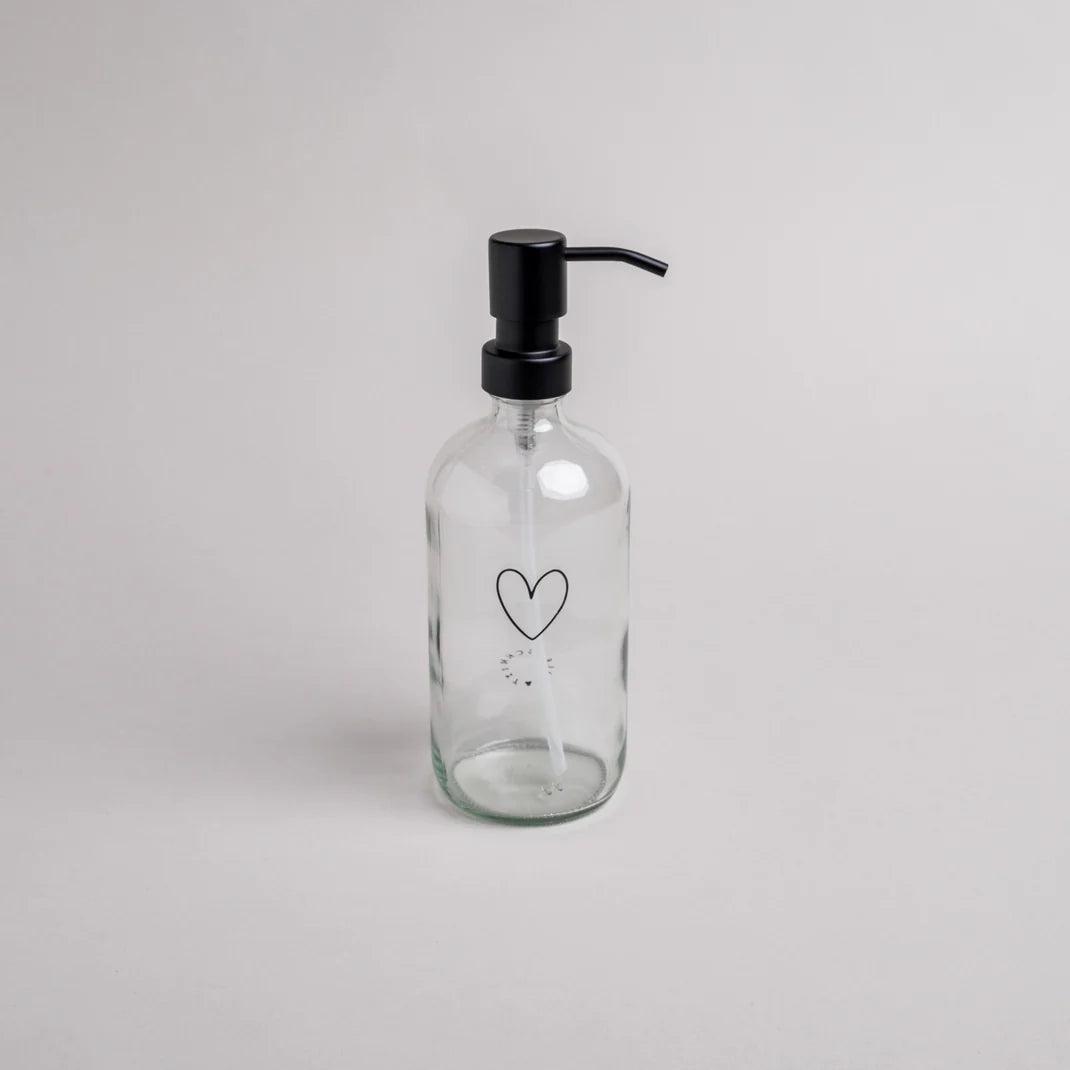 Eulenschnitt Seifenspender Herz transparent 500ml