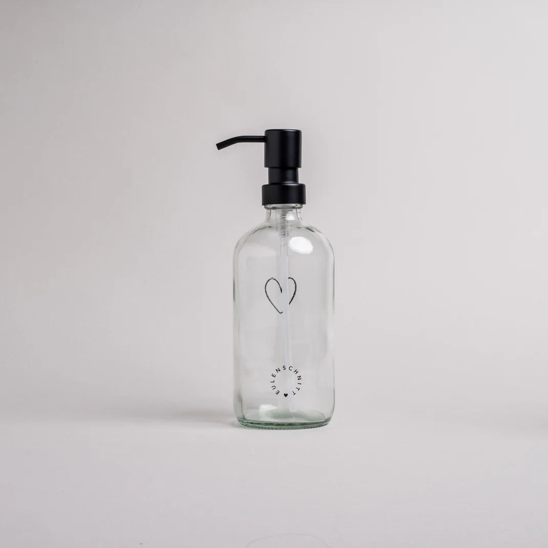 Eulenschnitt Seifenspender Herz transparent 500ml