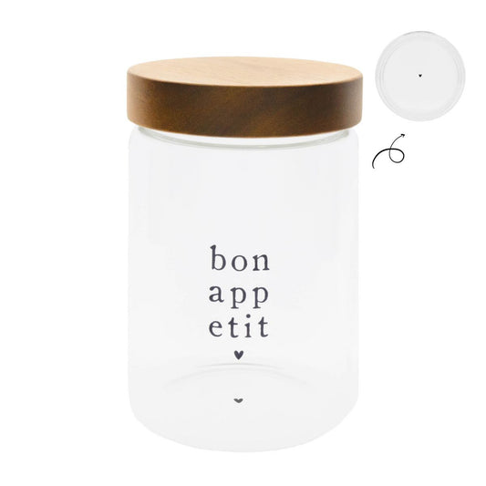 Bastion Collections Jars -bonappetit- Aufbewahrungsglas L
