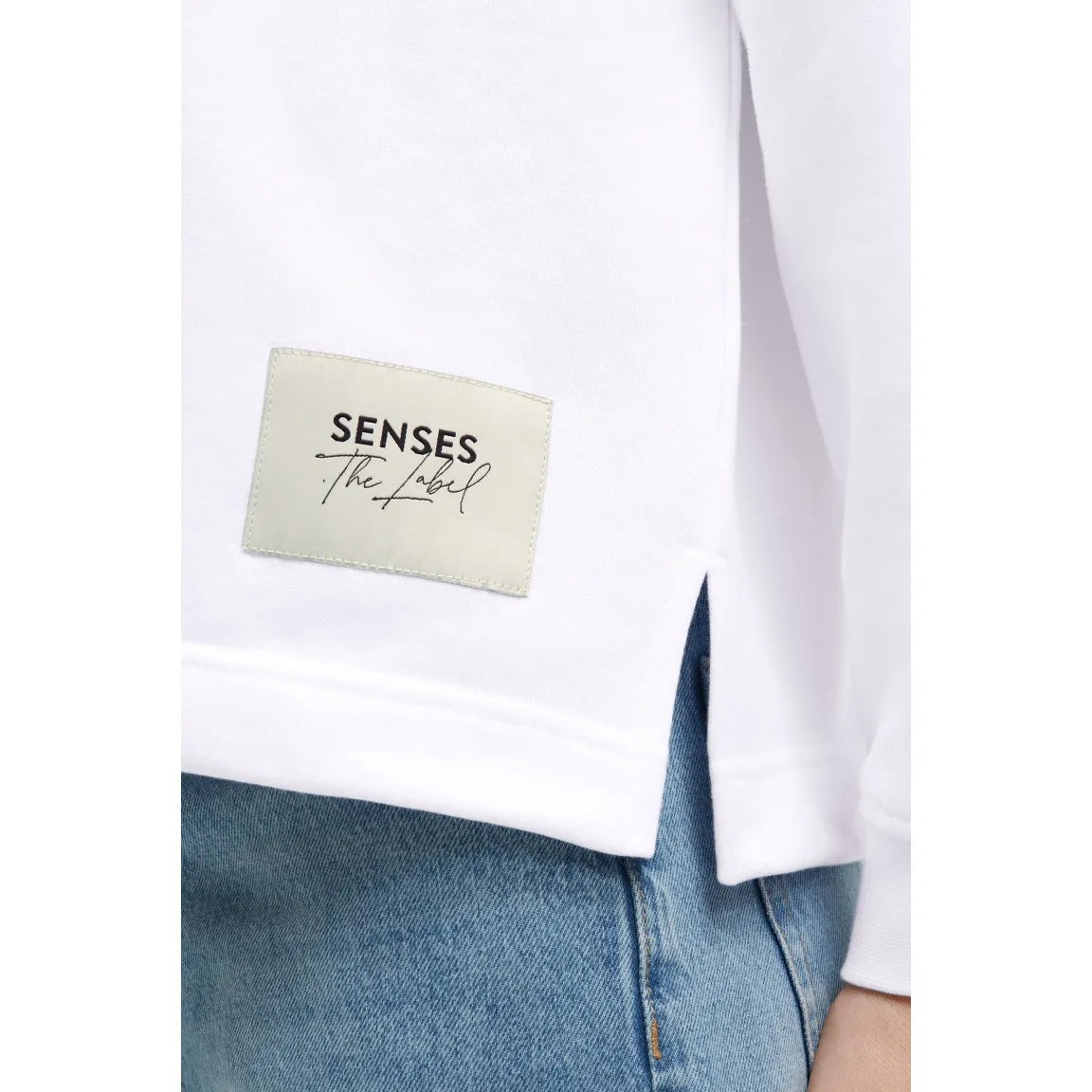 Senses. the Label Sweatshirt - opticwhite