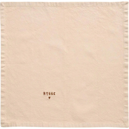 Ib Laursen Stoffserviette Tradition mit Hygge - leinenfarbig