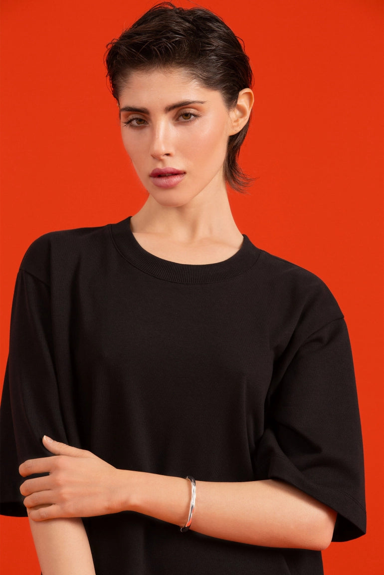 Senses. the label Kleid mit Seitenschlitzen - schwarz