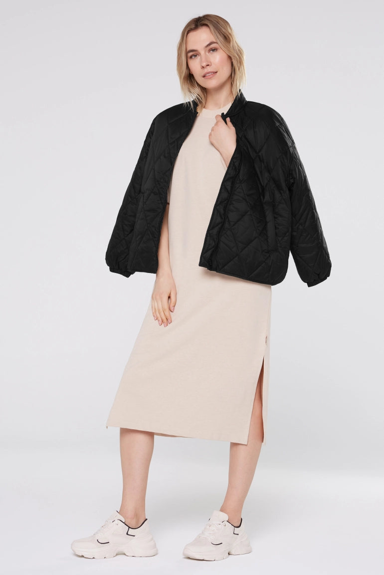 Senses. the label Kleid mit Seitenschlitzen - bleached sand