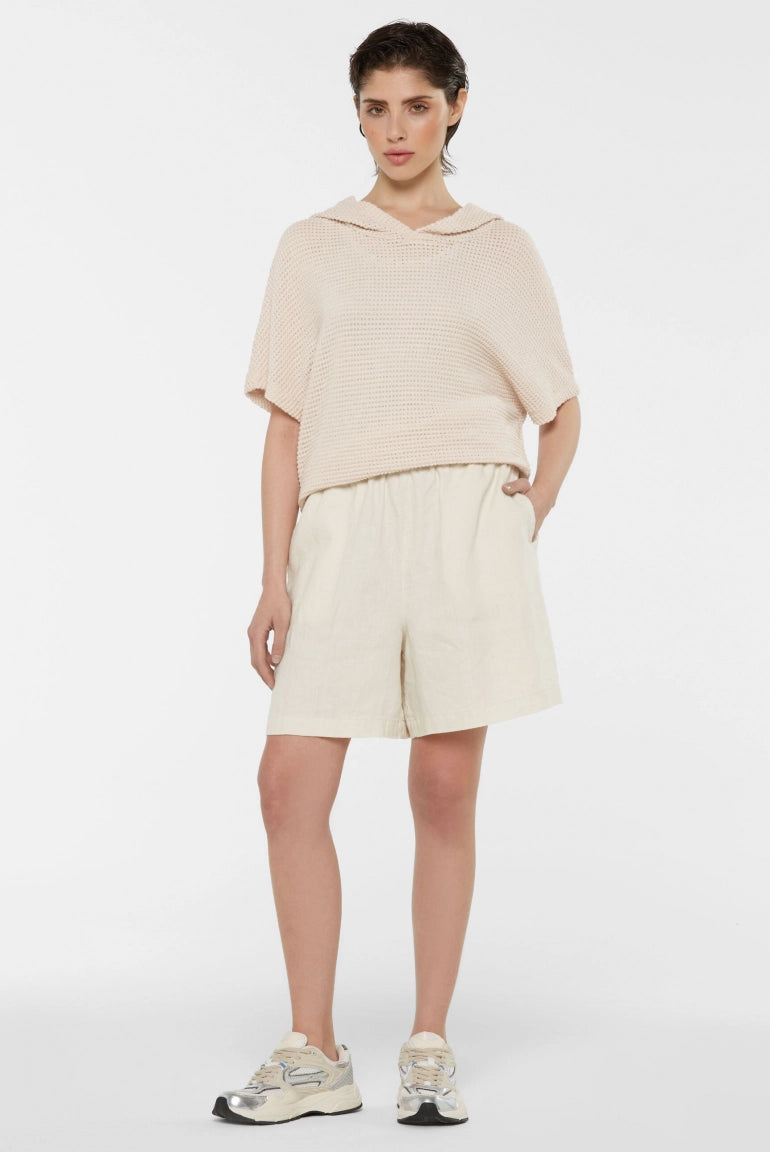 Senses. the label Leinenshorts mit Elastikbund - summer sand