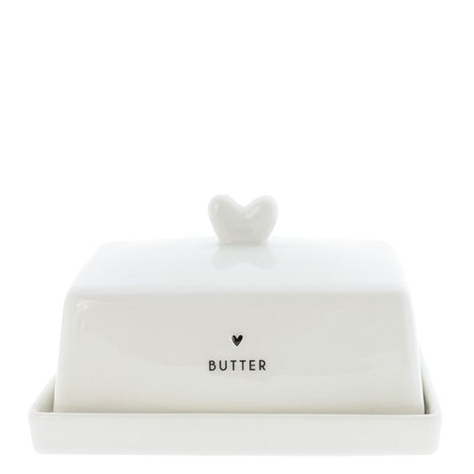 Bastion Collections Butter Fleet white/ heart in black - Butterdose