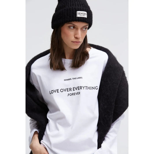 Senses. the Label Longsleeve TA:PI mit Artwork - opticwhite