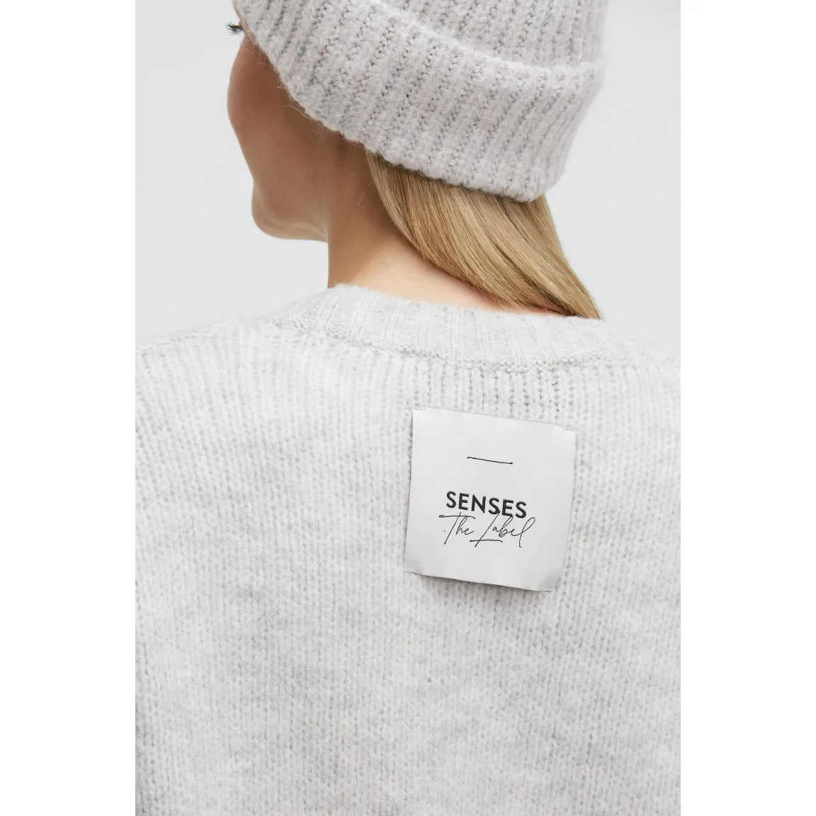 Senses. the Label Melierter Oversized Cardigan KO:FU - cozy grey melange