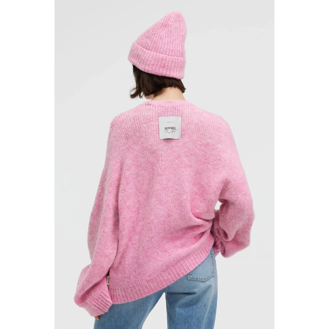 Senses. the Label Melierter Pullover KO:BE - rose pink melange
