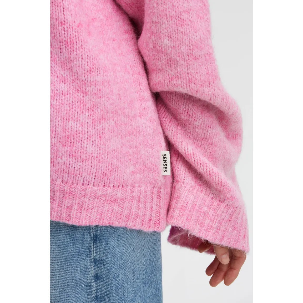 Senses. the Label Melierter Pullover KO:BE - rose pink melange