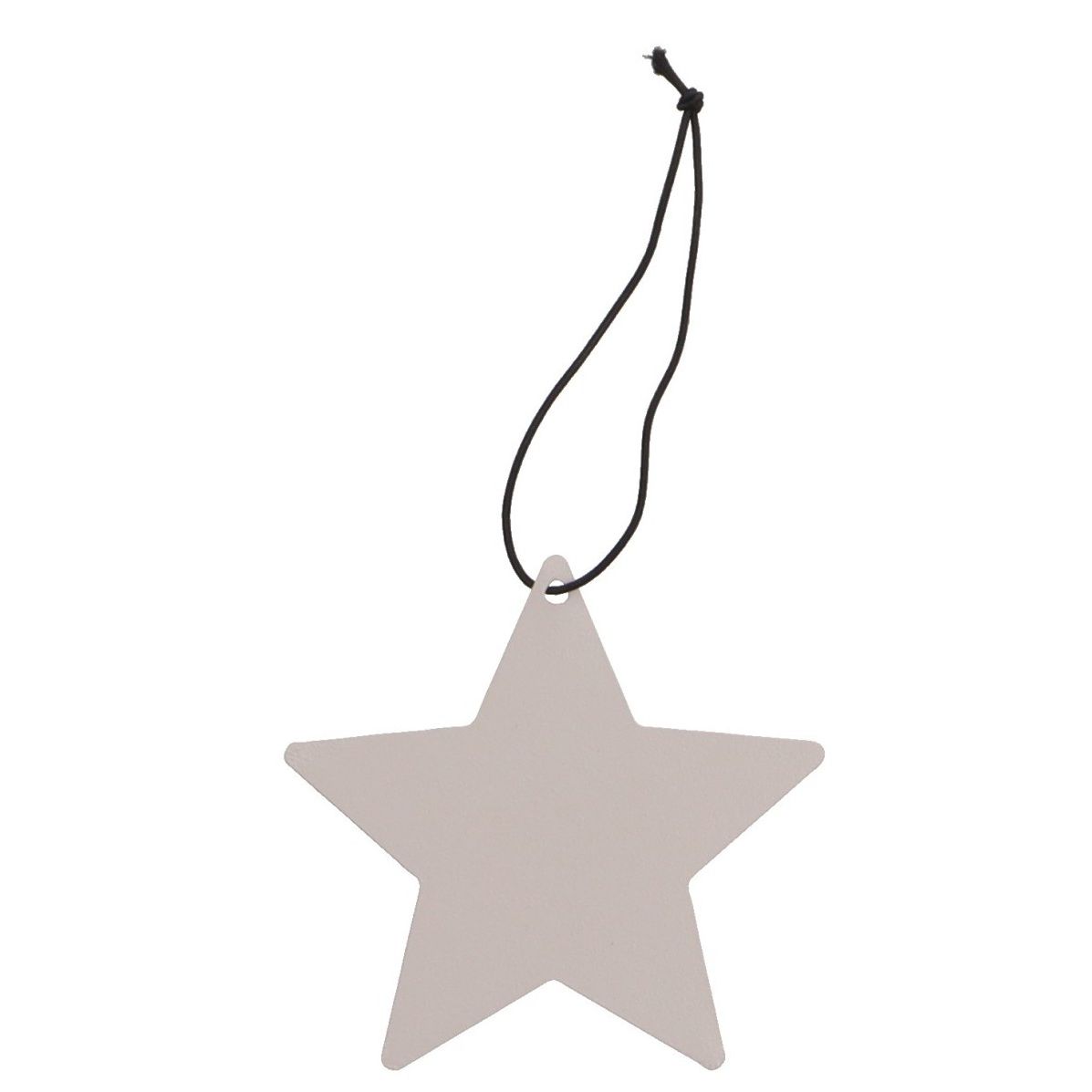 Metall Stern "Erik" - hellgrau - D 4cm