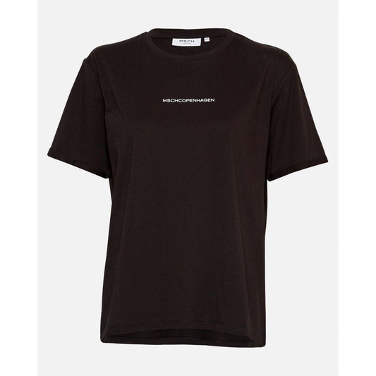 Moss Copenhagen Terina Organic Logo Tee / T-Shirt -black-