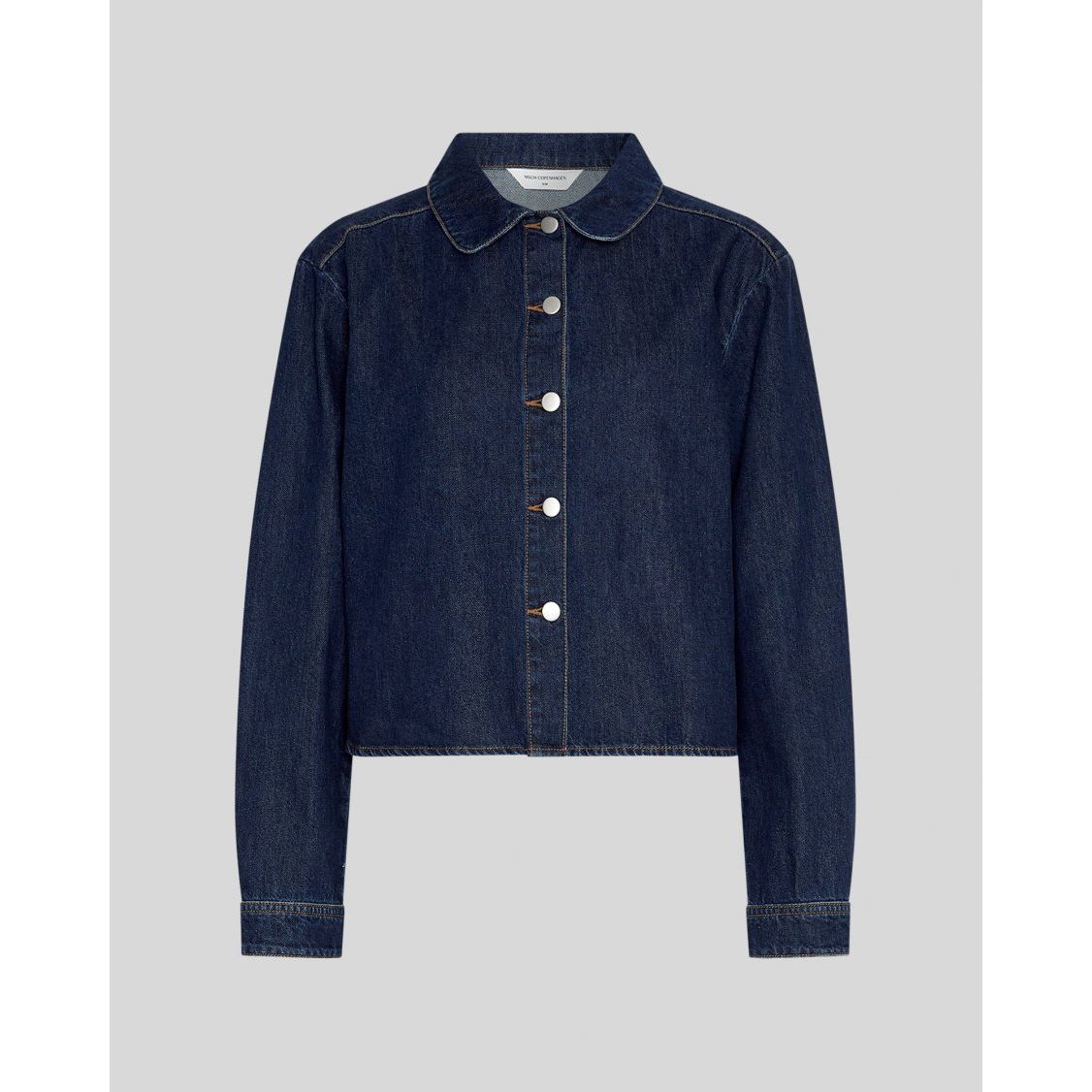 Moss Copenhagen Adna Alena Shirt - dark blue wash