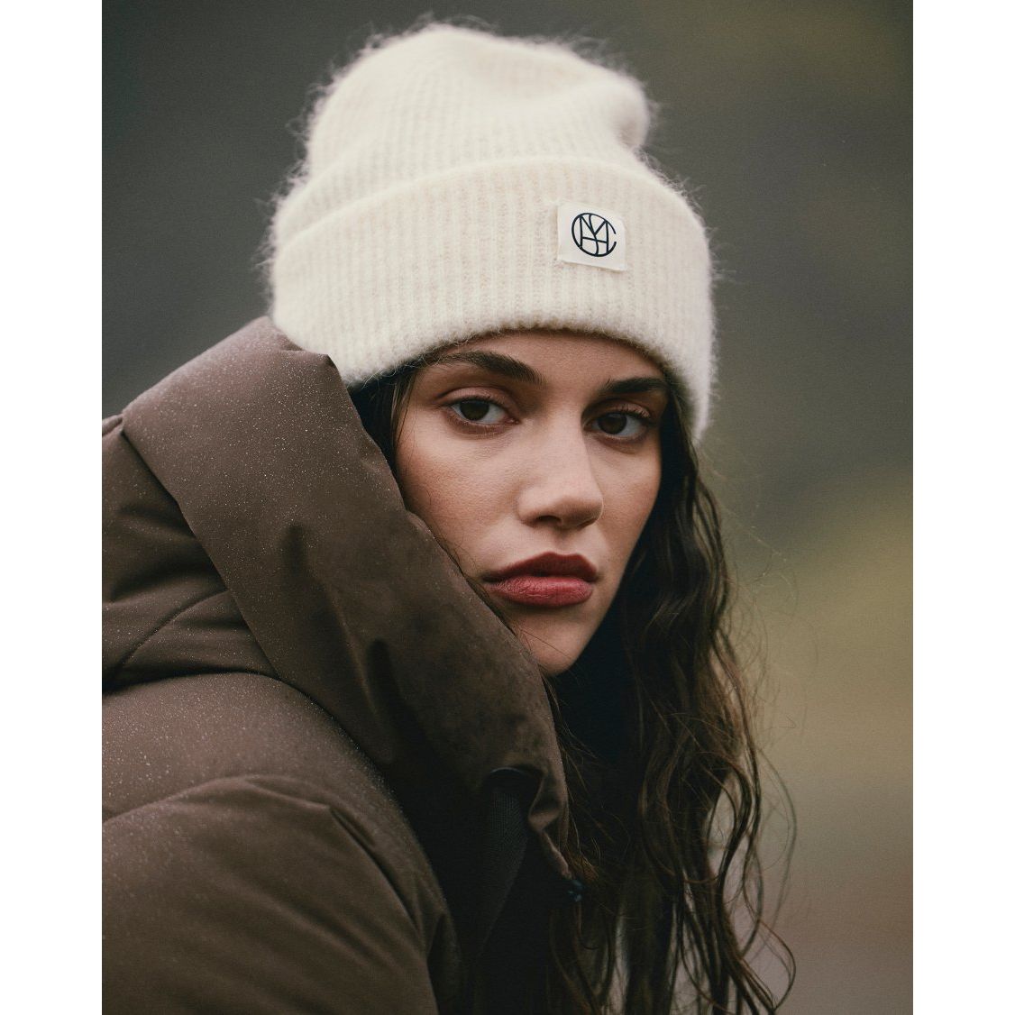 Moss Copenhagen Hope Icon Beanie - fog melange