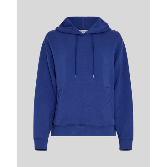 Moss Copenhagen Ima Q Icon Logo Hood Sweatshirt - ocean cavern
