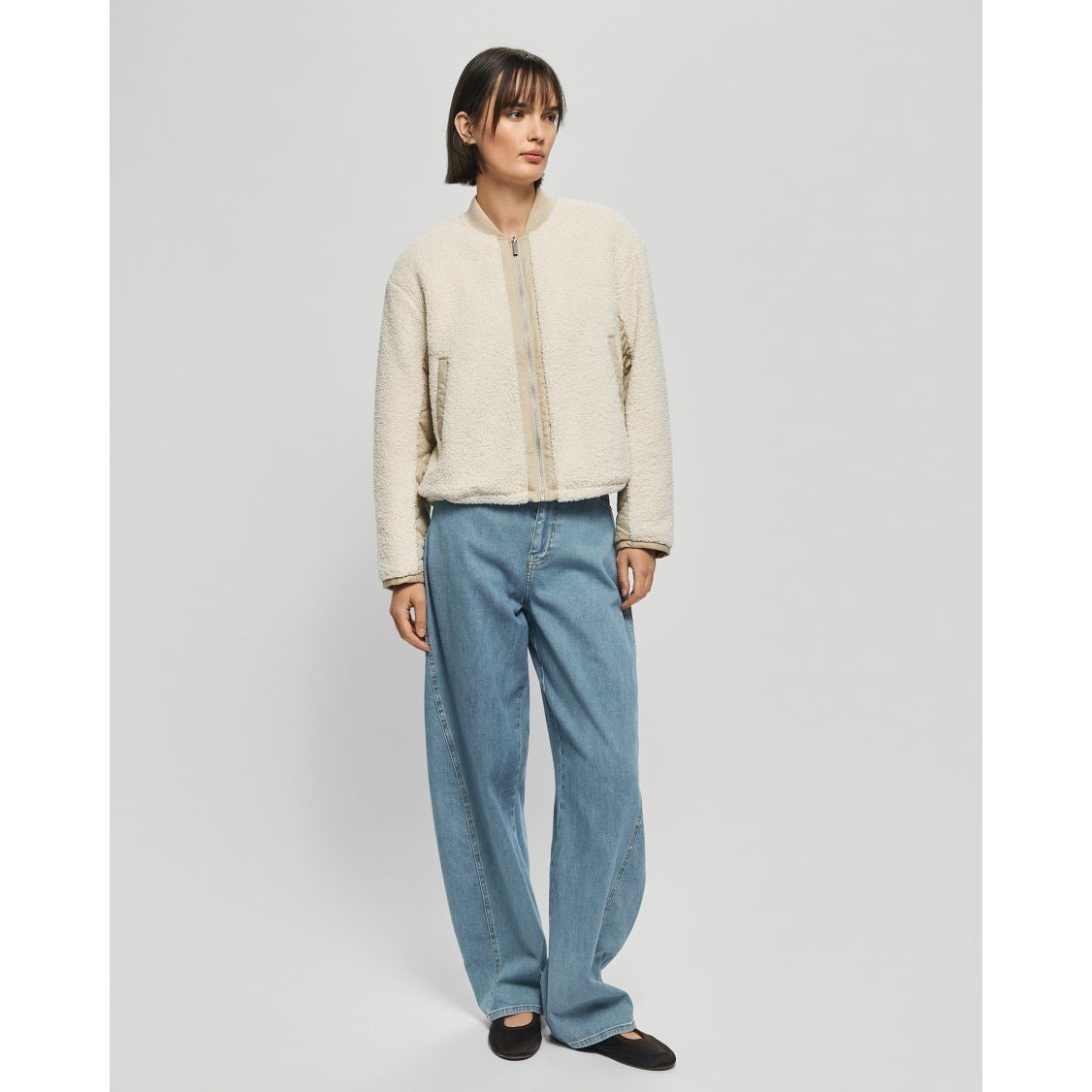 Moss Copenhagen Latha Jacke - fog/safari